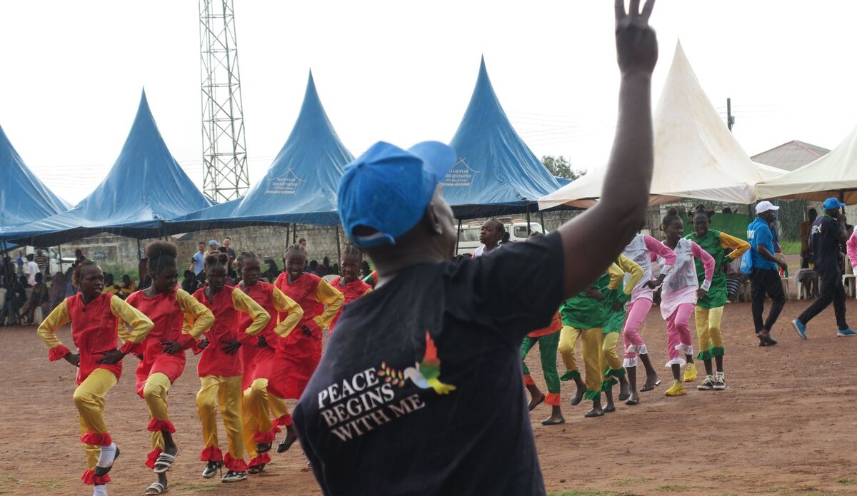 Peace South Sudan UNMISS UN peacekeeping peacekeepers ralley peace peace begins with me Western Bahr El Ghazal marathon